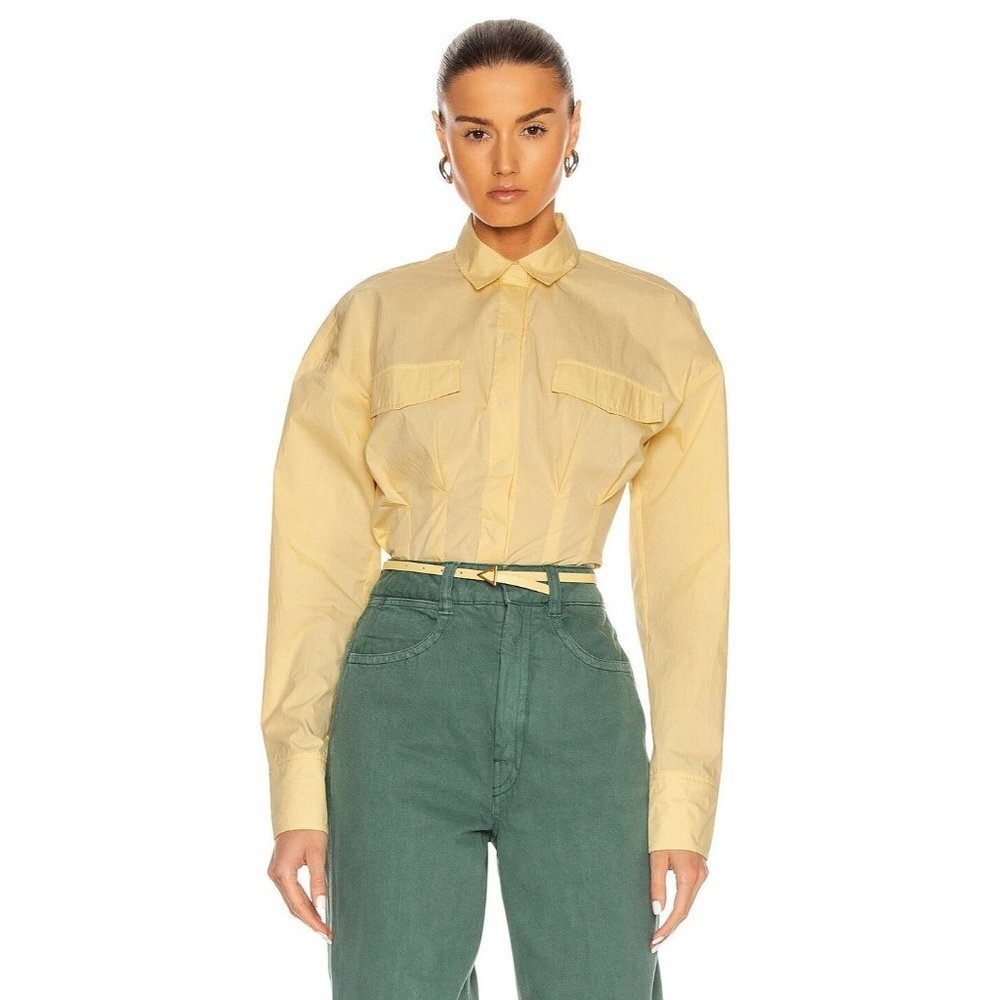 NWT REMAIN Charlotte Cinched Waist Shirt